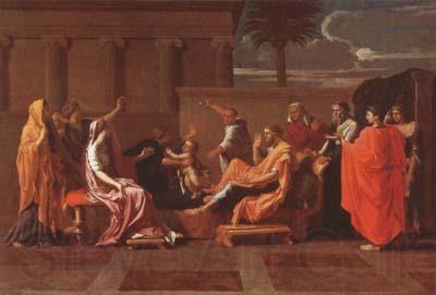 Nicolas Poussin Moses Trampling on the Pharaoh's Crown (mk08) Spain oil painting art
